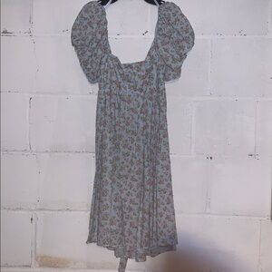 Floral Puff Sleeve Dress